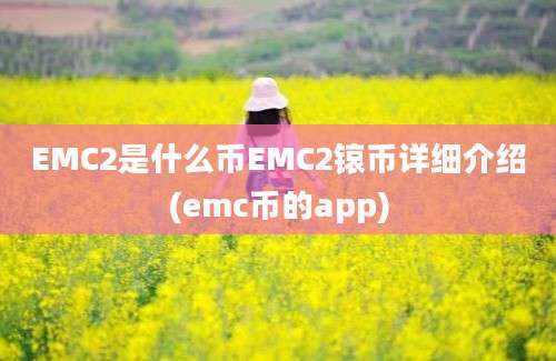 EMC2是什么币EMC2锿币详细介绍(emc币的app)