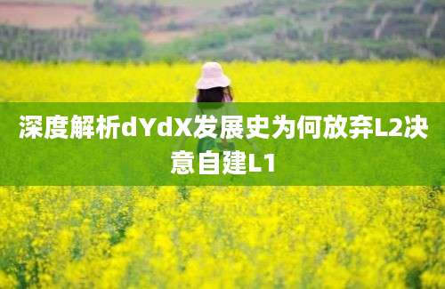 深度解析dYdX发展史为何放弃L2决意自建L1