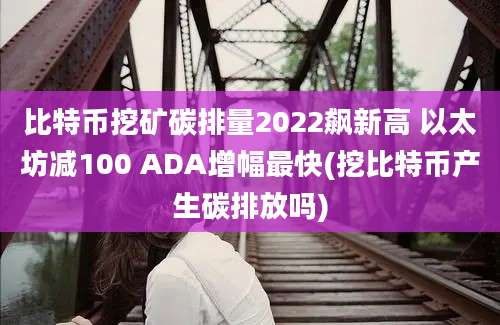 比特币挖矿碳排量2022飙新高 以太坊减100 ADA增幅最快(挖比特币产生碳排放吗)