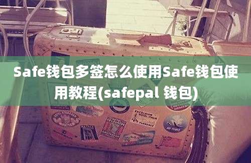 Safe钱包多签怎么使用Safe钱包使用教程(safepal 钱包)