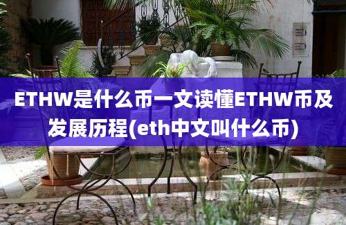 ETHW是什么币一文读懂ETHW币及发展历程(eth中文叫什么币)