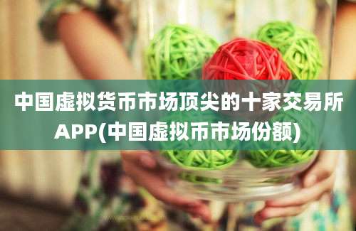 中国虚拟货币市场顶尖的十家交易所APP(中国虚拟币市场份额)