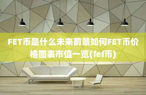 FET币是什么未来前景如何FET币价格图表市值一览(fef币)