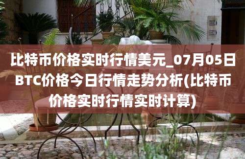 比特币价格实时行情美元_07月05日BTC价格今日行情走势分析(比特币价格实时行情实时计算)