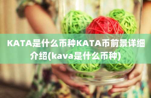 KATA是什么币种KATA币前景详细介绍(kava是什么币种)