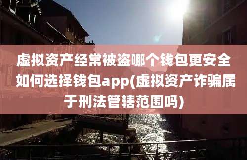 虚拟资产经常被盗哪个钱包更安全 如何选择钱包app(虚拟资产诈骗属于刑法管辖范围吗)