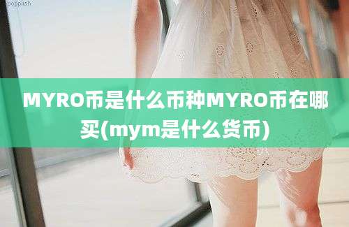 MYRO币是什么币种MYRO币在哪买(mym是什么货币)