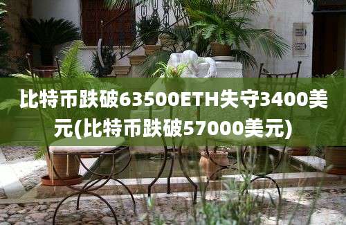 比特币跌破63500ETH失守3400美元(比特币跌破57000美元)