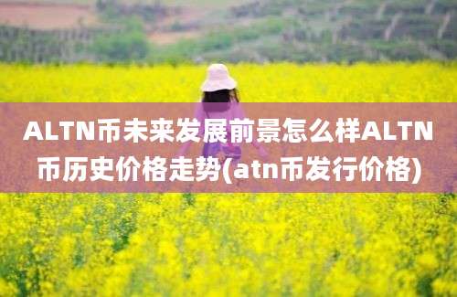 ALTN币未来发展前景怎么样ALTN币历史价格走势(atn币发行价格)