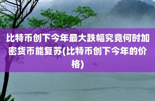 比特币创下今年最大跌幅究竟何时加密货币能复苏(比特币创下今年的价格)