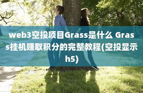 web3空投项目Grass是什么 Grass挂机赚取积分的完整教程(空投显示h5)