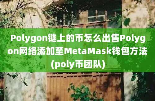 Polygon链上的币怎么出售Polygon网络添加至MetaMask钱包方法(poly币团队)