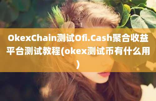 OkexChain测试Ofi.Cash聚合收益平台测试教程(okex测试币有什么用)