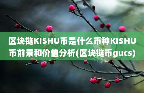 区块链KISHU币是什么币种KISHU币前景和价值分析(区块链币gucs)