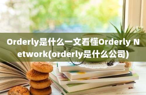 Orderly是什么一文看懂Orderly Network(orderly是什么公司)