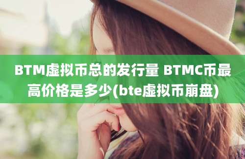 BTM虚拟币总的发行量 BTMC币最高价格是多少(bte虚拟币崩盘)