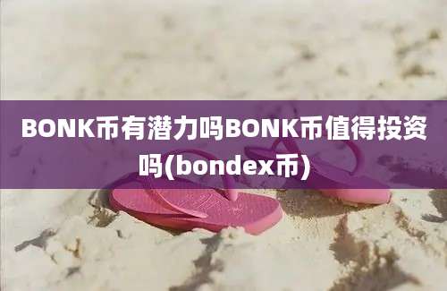 BONK币有潜力吗BONK币值得投资吗(bondex币)