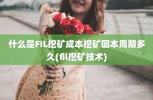 什么是FIL挖矿成本挖矿回本周期多久(fil挖矿技术)