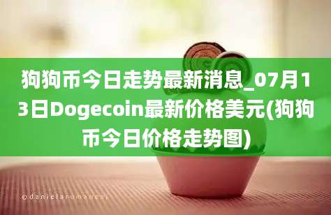 狗狗币今日走势最新消息_07月13日Dogecoin最新价格美元(狗狗币今日价格走势图)