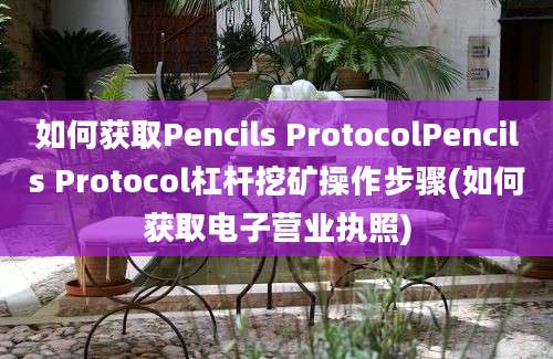 如何获取Pencils ProtocolPencils Protocol杠杆挖矿操作步骤(如何获取电子营业执照)