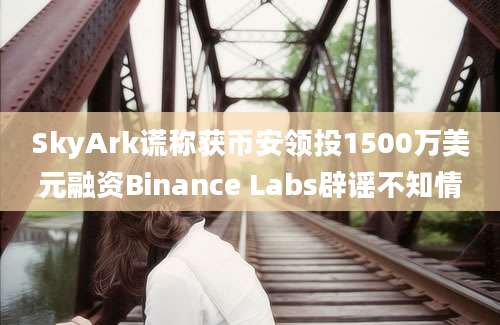 SkyArk谎称获币安领投1500万美元融资Binance Labs辟谣不知情