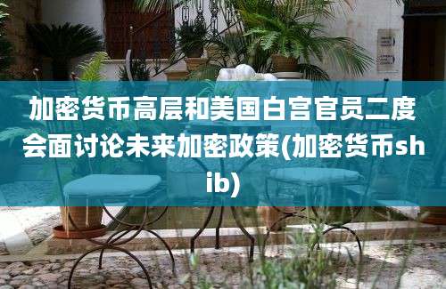 加密货币高层和美国白宫官员二度会面讨论未来加密政策(加密货币shib)