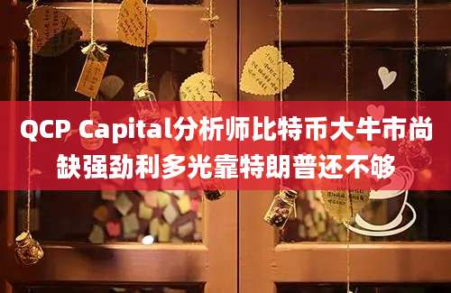 QCP Capital分析师比特币大牛市尚缺强劲利多光靠特朗普还不够