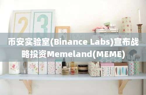 币安实验室(Binance Labs)宣布战略投资Memeland(MEME)