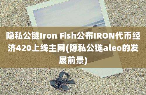 隐私公链Iron Fish公布IRON代币经济420上线主网(隐私公链aleo的发展前景)