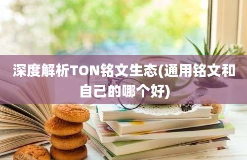 深度解析TON铭文生态(通用铭文和自己的哪个好)