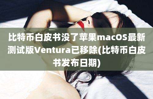 比特币白皮书没了苹果macOS最新测试版Ventura已移除(比特币白皮书发布日期)