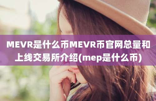 MEVR是什么币MEVR币官网总量和上线交易所介绍(mep是什么币)