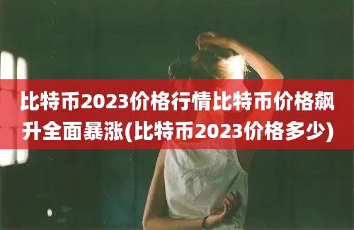 比特币2023价格行情比特币价格飙升全面暴涨(比特币2023价格多少)