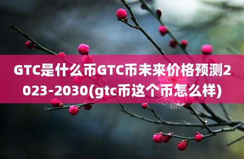 GTC是什么币GTC币未来价格预测2023-2030(gtc币这个币怎么样)