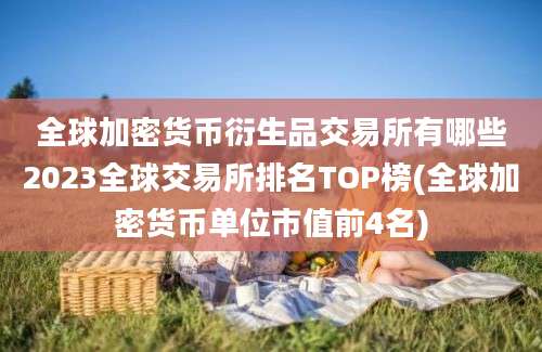 全球加密货币衍生品交易所有哪些2023全球交易所排名TOP榜(全球加密货币单位市值前4名)