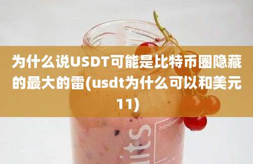 为什么说USDT可能是比特币圈隐藏的最大的雷(usdt为什么可以和美元11)