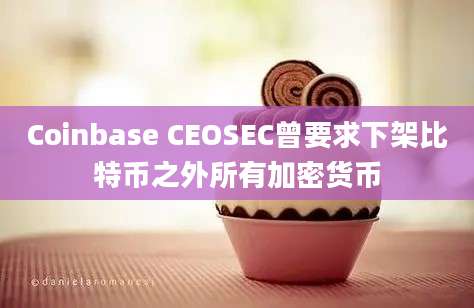 Coinbase CEOSEC曾要求下架比特币之外所有加密货币