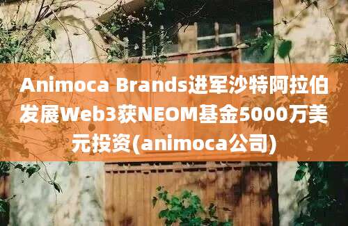 Animoca Brands进军沙特阿拉伯发展Web3获NEOM基金5000万美元投资(animoca公司)