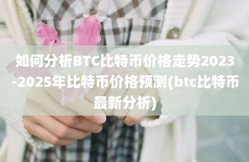 如何分析BTC比特币价格走势2023-2025年比特币价格预测(btc比特币最新分析)