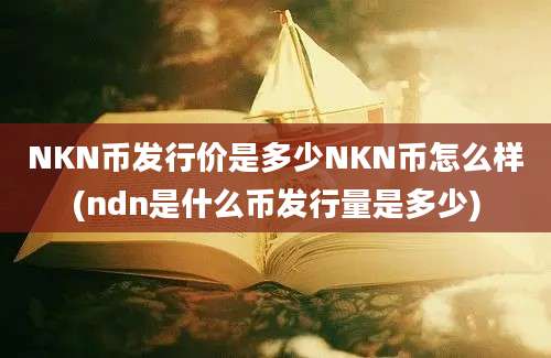 NKN币发行价是多少NKN币怎么样(ndn是什么币发行量是多少)