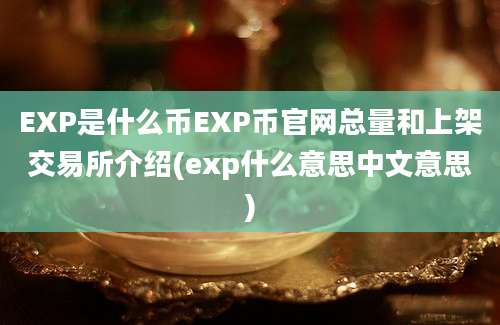 EXP是什么币EXP币官网总量和上架交易所介绍(exp什么意思中文意思)