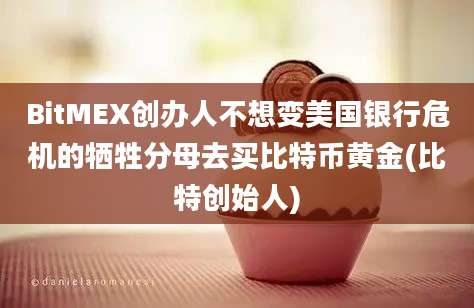 BitMEX创办人不想变美国银行危机的牺牲分母去买比特币黄金(比特创始人)