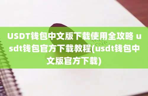 USDT钱包中文版下载使用全攻略 usdt钱包官方下载教程(usdt钱包中文版官方下载)