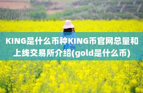 KING是什么币种KING币官网总量和上线交易所介绍(gold是什么币)