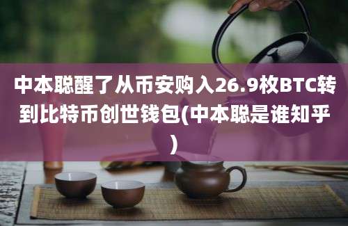 中本聪醒了从币安购入26.9枚BTC转到比特币创世钱包(中本聪是谁知乎)