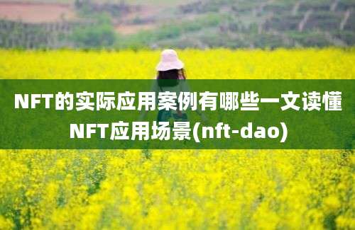 NFT的实际应用案例有哪些一文读懂NFT应用场景(nft-dao)