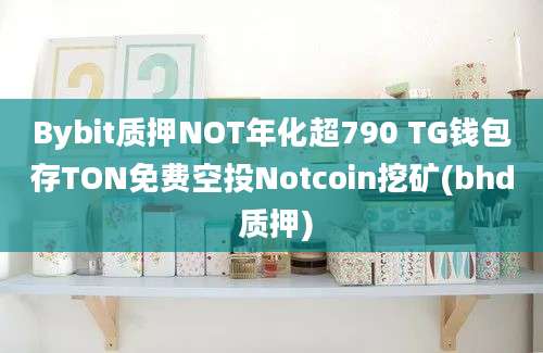 Bybit质押NOT年化超790 TG钱包存TON免费空投Notcoin挖矿(bhd 质押)