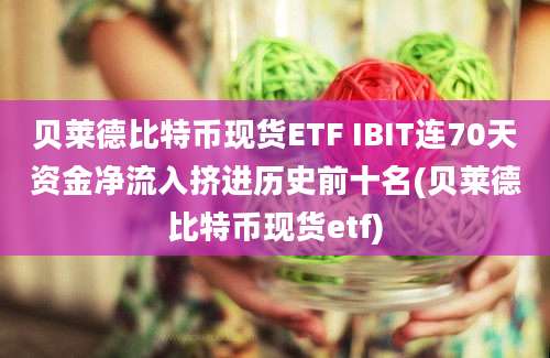 贝莱德比特币现货ETF IBIT连70天资金净流入挤进历史前十名(贝莱德比特币现货etf)