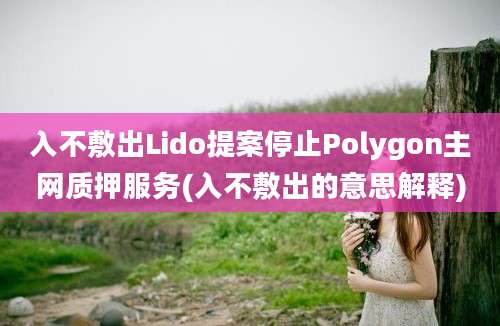 入不敷出Lido提案停止Polygon主网质押服务(入不敷出的意思解释)