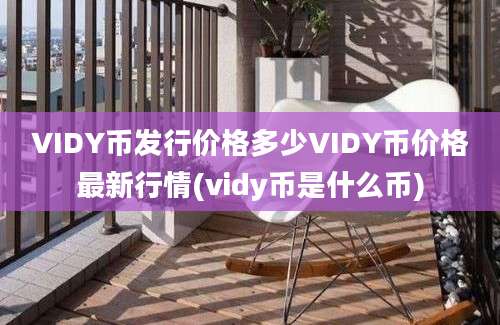 VIDY币发行价格多少VIDY币价格最新行情(vidy币是什么币)